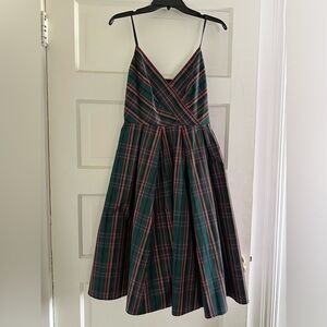 J.Crew A-line Plaid Holiday Party Dress 4 NWT